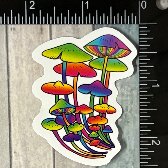 🌀10/$10🌀 Psychedelic Mushroom Reusable Waterproof Sticker Decal - Picture 1 of 1
